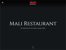 Tablet Screenshot of malirestaurant.com